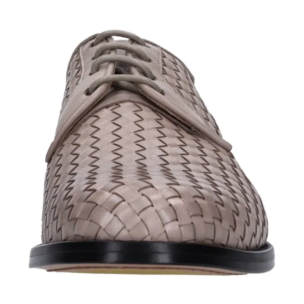 Gewebte Leder Schnürschuhe