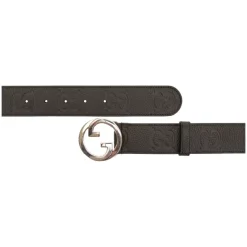 GG Embossed Leather Belt