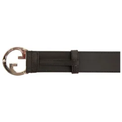 GG Embossed Leather Belt