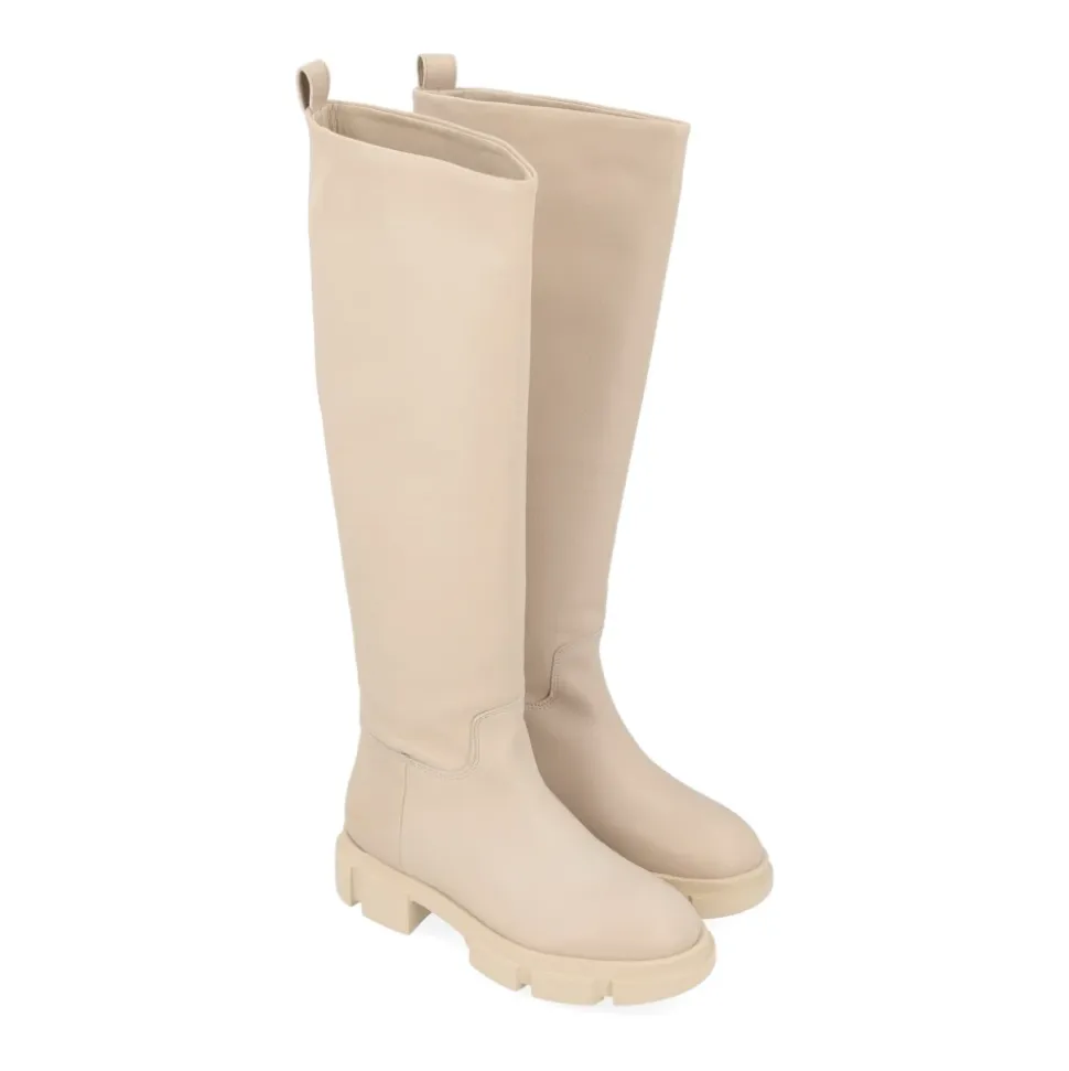 Glattleder-Stiefelette