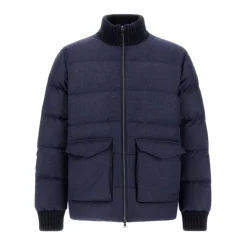 Glen Check Woll- und Kaschmir-Bomberjacke