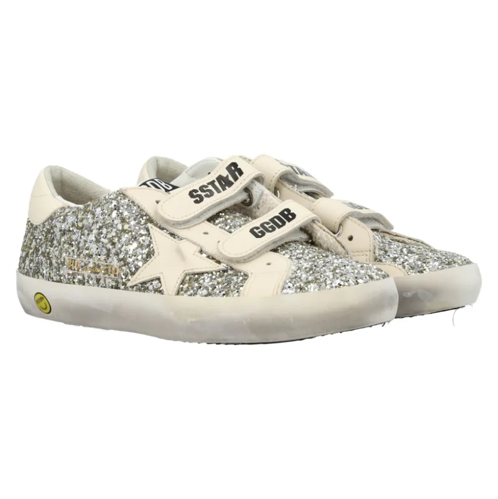 Glitter Sneakers Platimnum/cream AW25