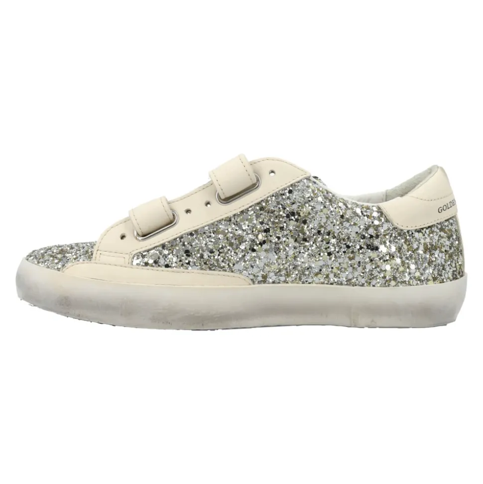 Glitter Sneakers Platimnum/cream AW25