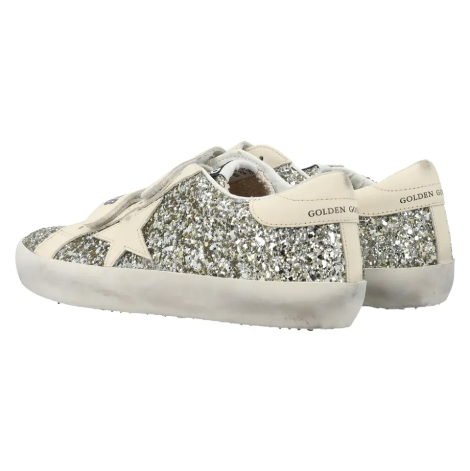 Glitter Sneakers Platimnum/cream AW25