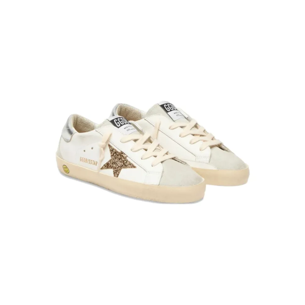 Glitter Star Leder-Sneakers