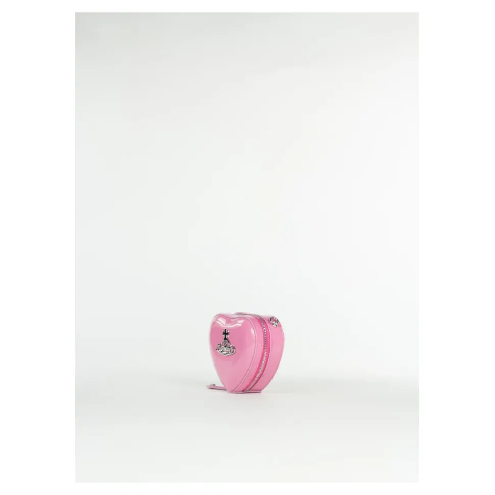 Glänzende Mini Heart Handtasche