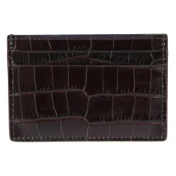Glänzendes Kreditkartenetui mit Krokodilmuster, Exotic Line Classic