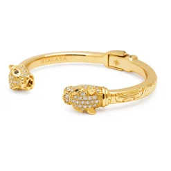 Gold CZ Panther Armreif