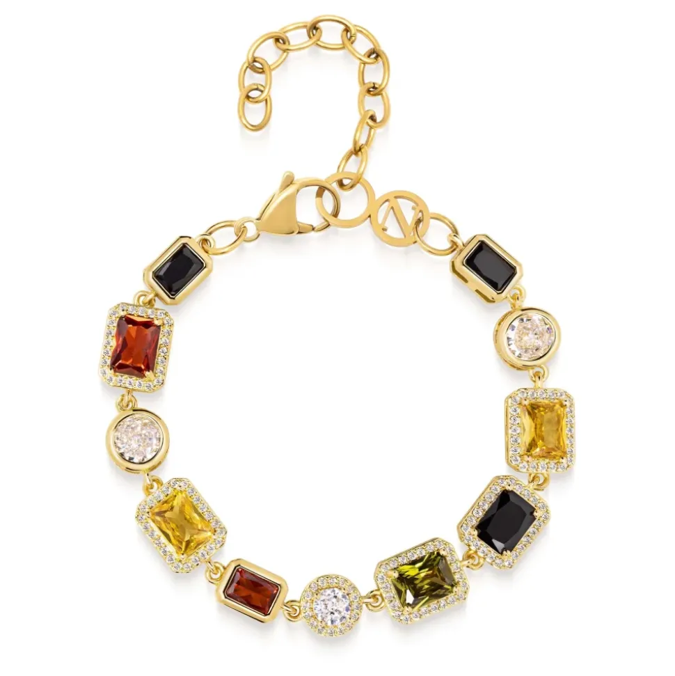 Gold Gemstone Bracelet