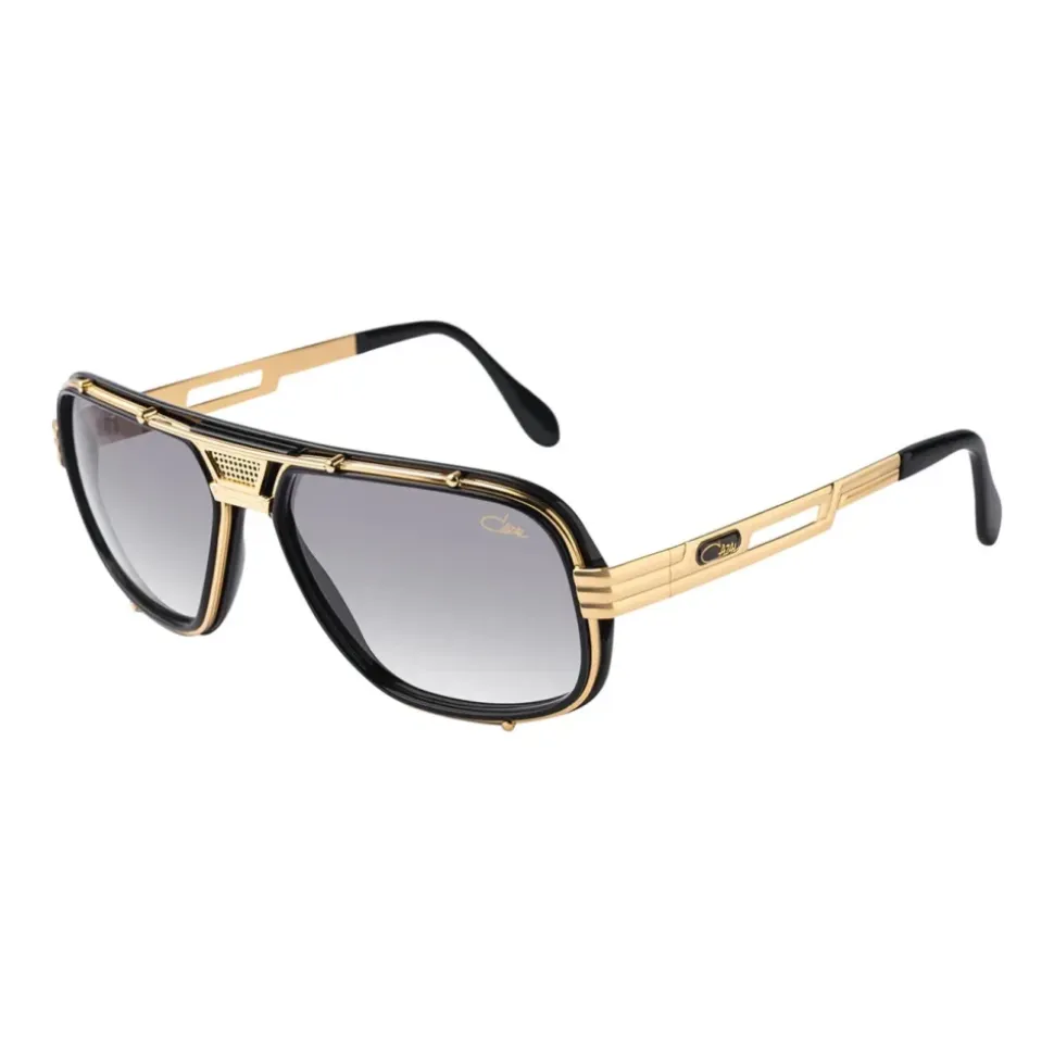 Gold Metallgestell Sonnenbrille Grau Verlauf