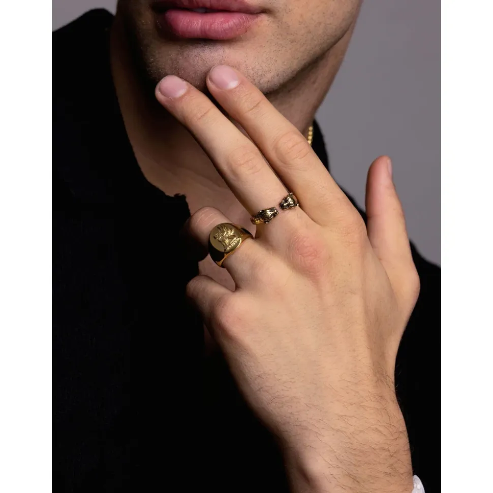 Gold Panther Ring