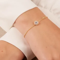 Gold Zirkonia Armband, Zeitloser Charme