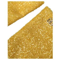 Goldene Lurex Mittelarmhandschuhe