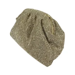 Goldene Strass Clutch Tasche