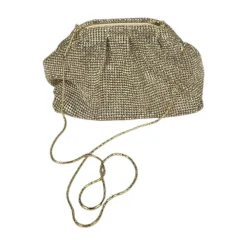 Goldene Strass Clutch Tasche