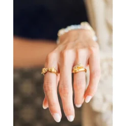 Goldener Panther Ring