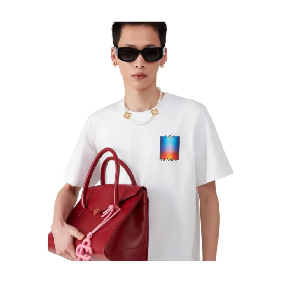 Gradient Casa Logo T-Shirt Weiß