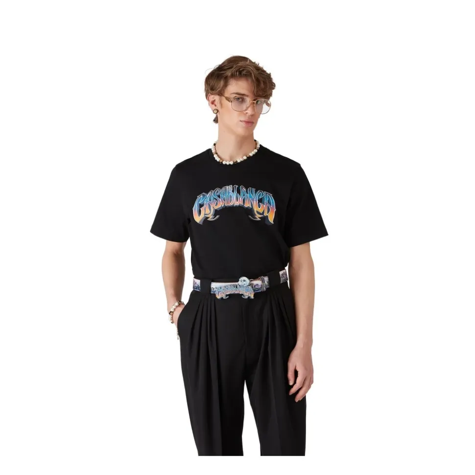 Gradient Gothic Kurzärmeliges T-Shirt