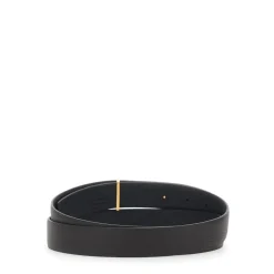 Grain Leather Slim T Reversible Belt