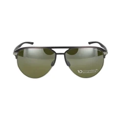 Grau Schwarze Sonnenbrille Stilvolles Modell
