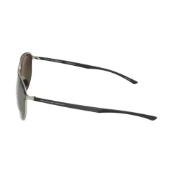 Grau Schwarze Sonnenbrille Stilvolles Modell