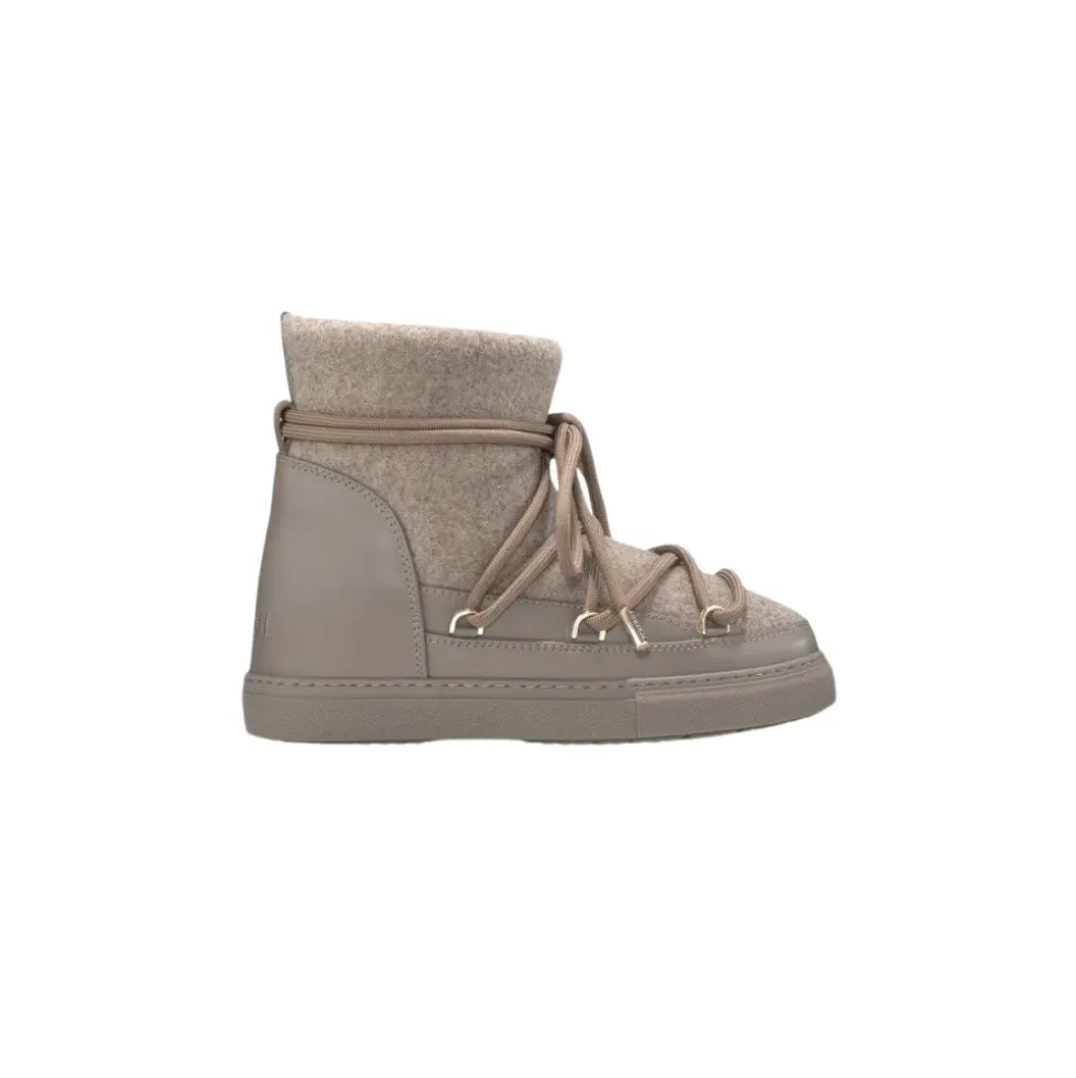 Graue Filz Keil Stiefel