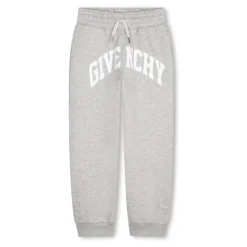 Graue Kinderhose mit Logo-Print