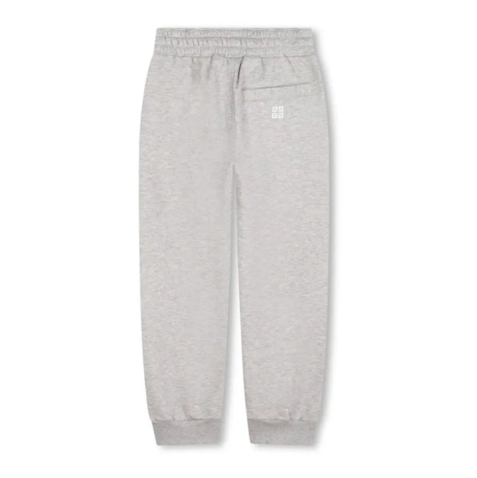Graue Kinderhose mit Logo-Print