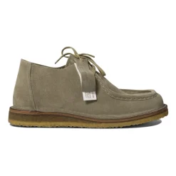 Graue Lederslipper Eleganter Bequemer Stil