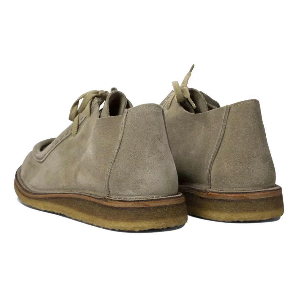 Graue Lederslipper Eleganter Bequemer Stil