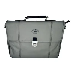 Graue Messenger Bag Aktentasche