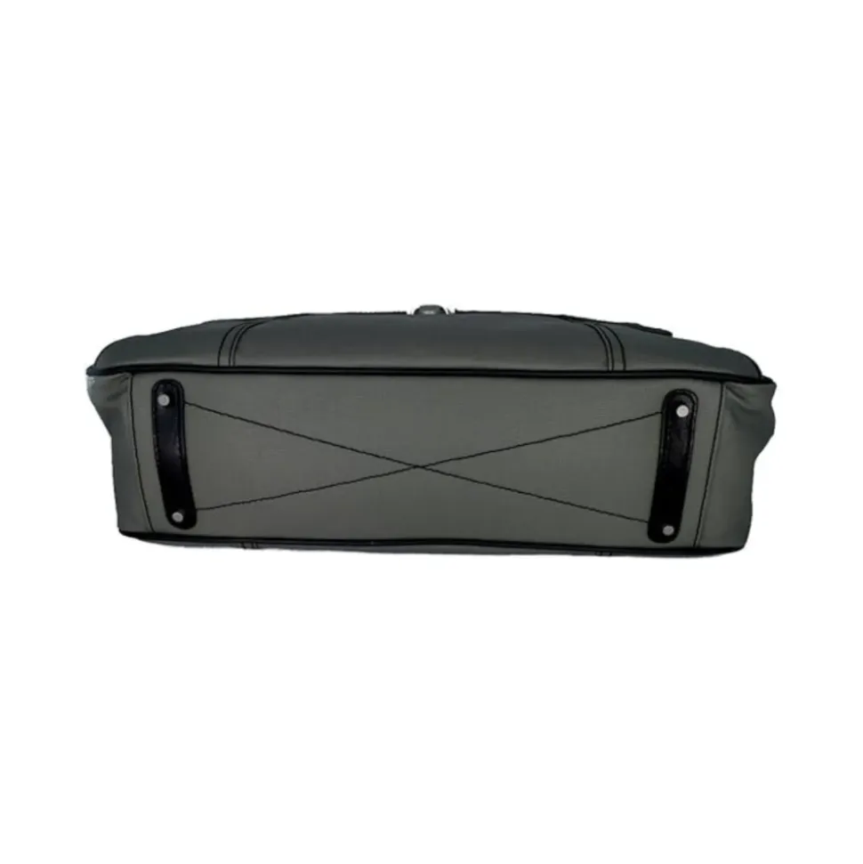 Graue Messenger Bag Aktentasche