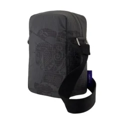 Graue Ripstop Crossbody Nylon Tasche