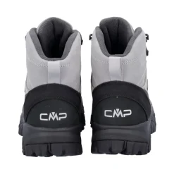 Graue Sneakers Wasserdichtes Leder Vibram Sohle