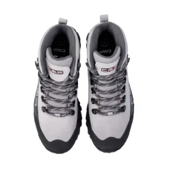 Graue Sneakers Wasserdichtes Leder Vibram Sohle