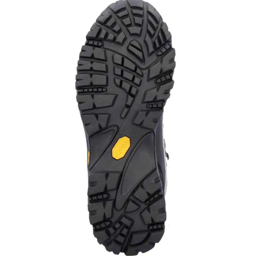 Graue Sneakers Wasserdichtes Leder Vibram Sohle