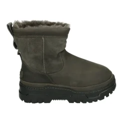 Graue Wildleder Stiefeletten
