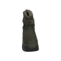 Graue Wildleder Stiefeletten