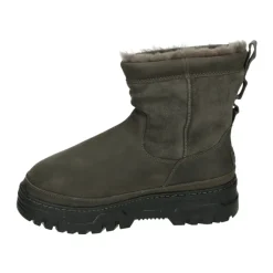 Graue Wildleder Stiefeletten