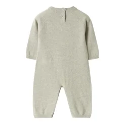 Grauer Merinowoll-Teddybär-Kleid