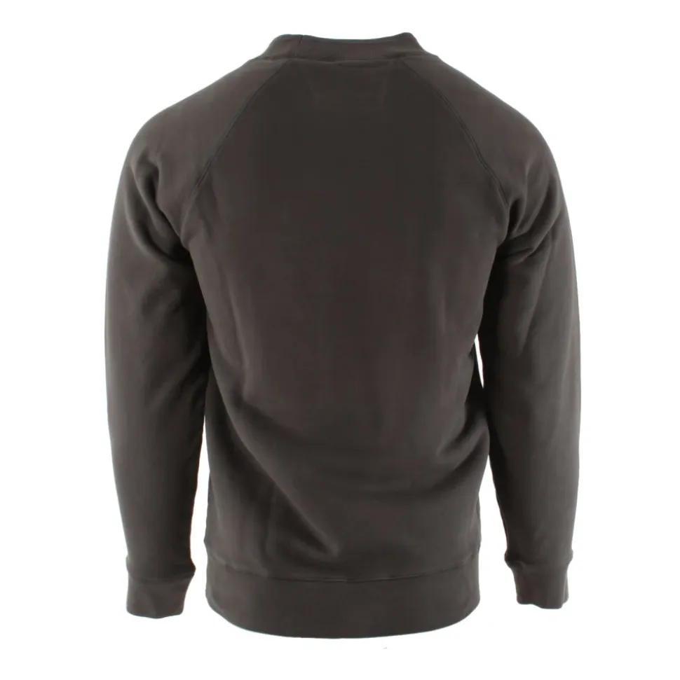 Grauer Pullover mit gebürstetem, angerautem Diagonal-Fleece