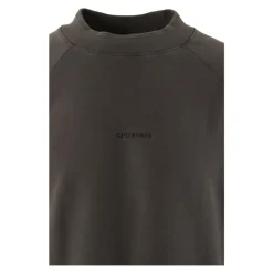 Grauer Pullover mit gebürstetem, angerautem Diagonal-Fleece