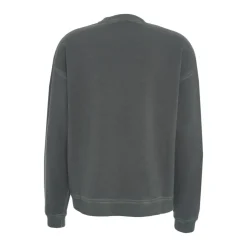 Grauer Sweatshirt Lockerer Schnitt Logo-Druck