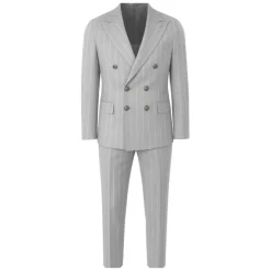 Graues Milano Doppelreiher Kleid