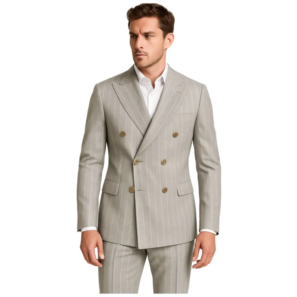 Graues Milano Doppelreiher Kleid