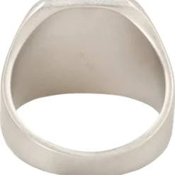 Gravierter Logo Messingring