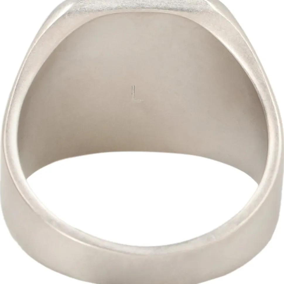 Gravierter Logo Messingring