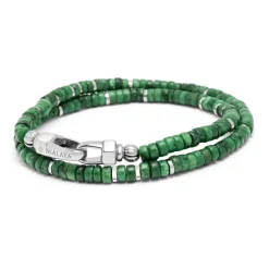 Green Malachite Heishi Wrap Bracelet