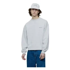 Grey Eyelet Crewneck for Style Enthusiasts