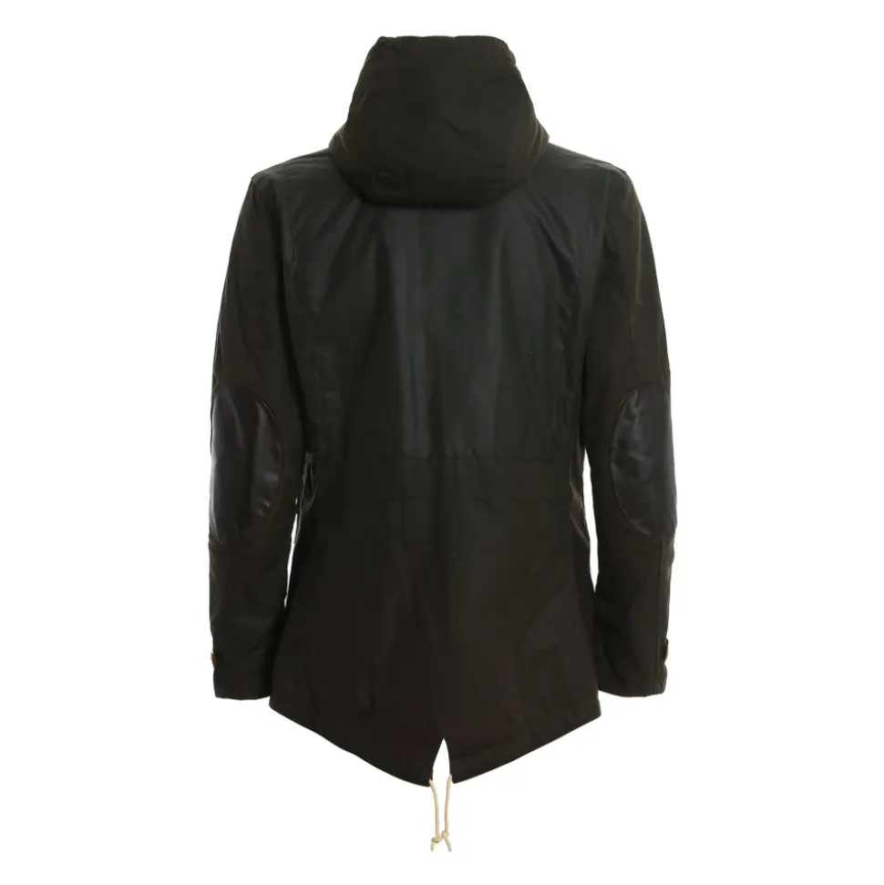 Grüne Baumwoll-Game-Parka-Jacke
